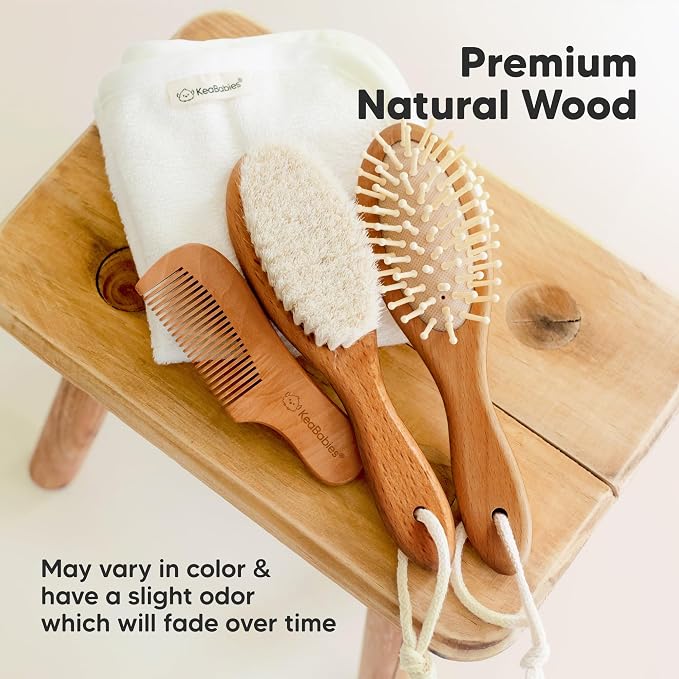 Wooden Baby Hair Brush - Image 7