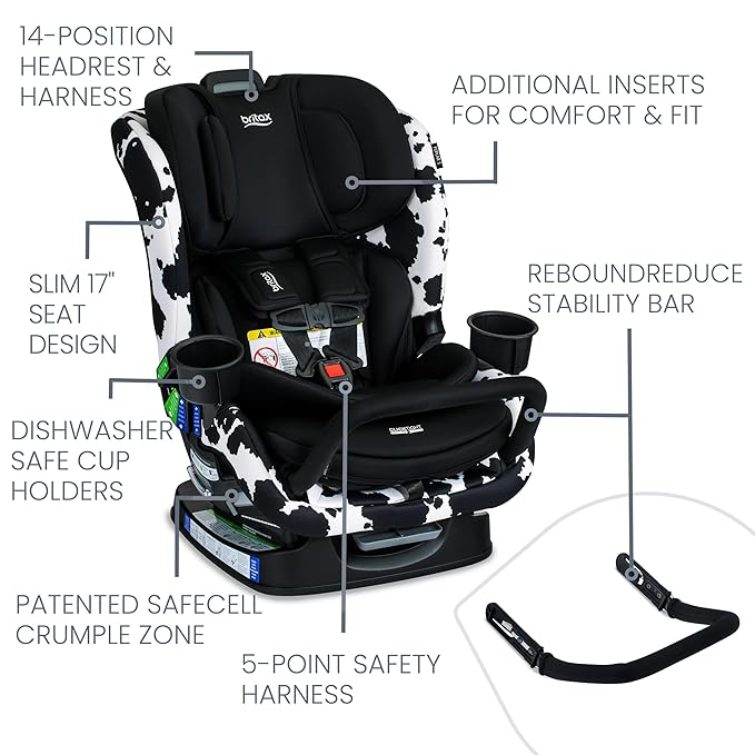 Britax Poplar S Convertible Car Seat, 2-in-1 Car Seat, Slim 17-Inch Design - Image 3