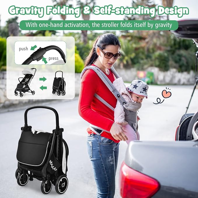 BABY JOY Lightweight Baby Stroller, Compact Travel Stroller - Image 2