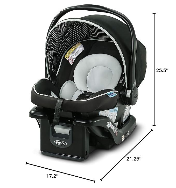 Graco SnugRide Lite LX Infant Car Seat, Lightweight Rear-Facing Seat - Image 9