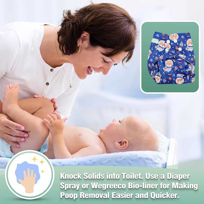wegreeco Cloth Diapers 6 Pack - Image 5