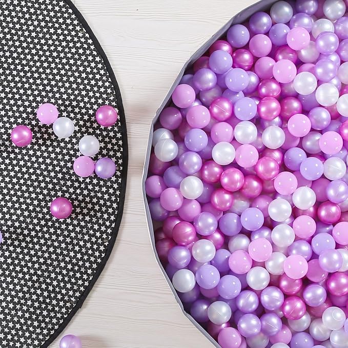 GOGOSO Ball Pits Balls for Toddlers Pack of 50 100 200 Plastics Shape Ball - Image 7