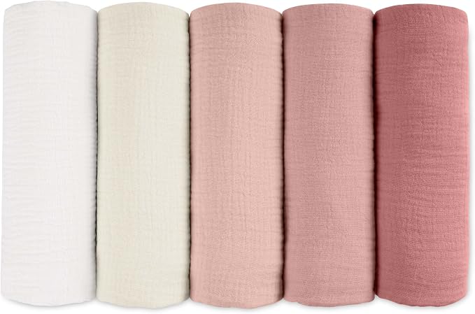 Muslin Receiving Blankets, Neutral Blanket Swaddling by LYRICHOMBABY