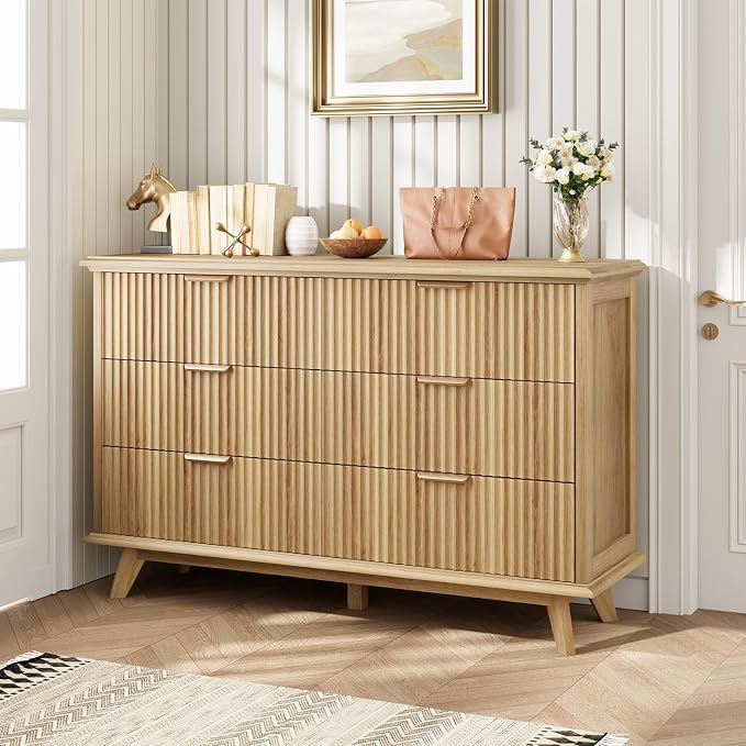 QUW Fluted Dresser for Bedroom - Image 8