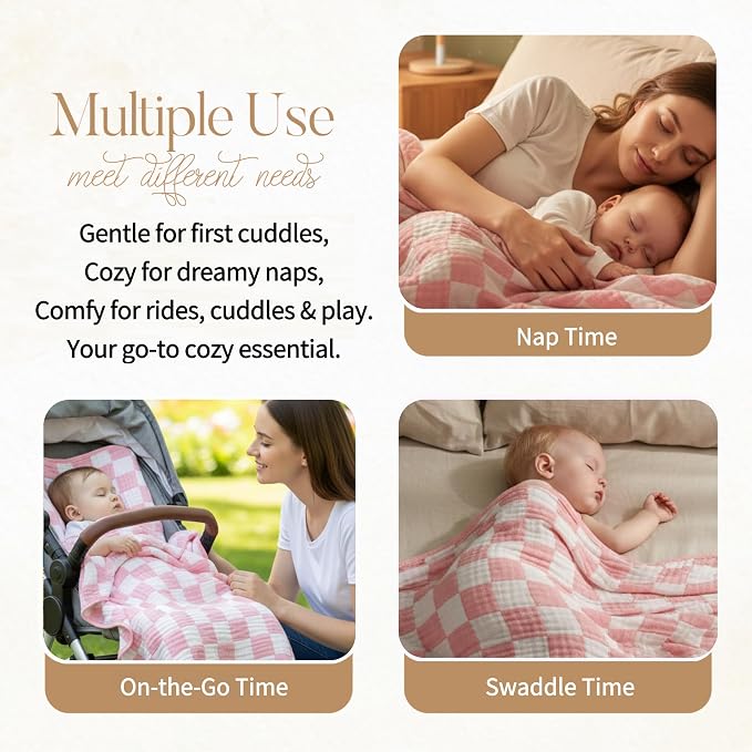 Ultra-Soft Muslin Baby Blanket - Image 4