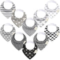 KeaBabies 10-Pack Organic Baby Bandana Bibs by KeaBabies