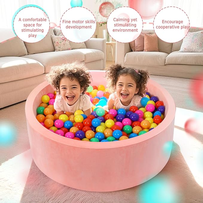 Foam Baby Ball Pit, 35.4"x 11.8" Ball Pits - Image 7