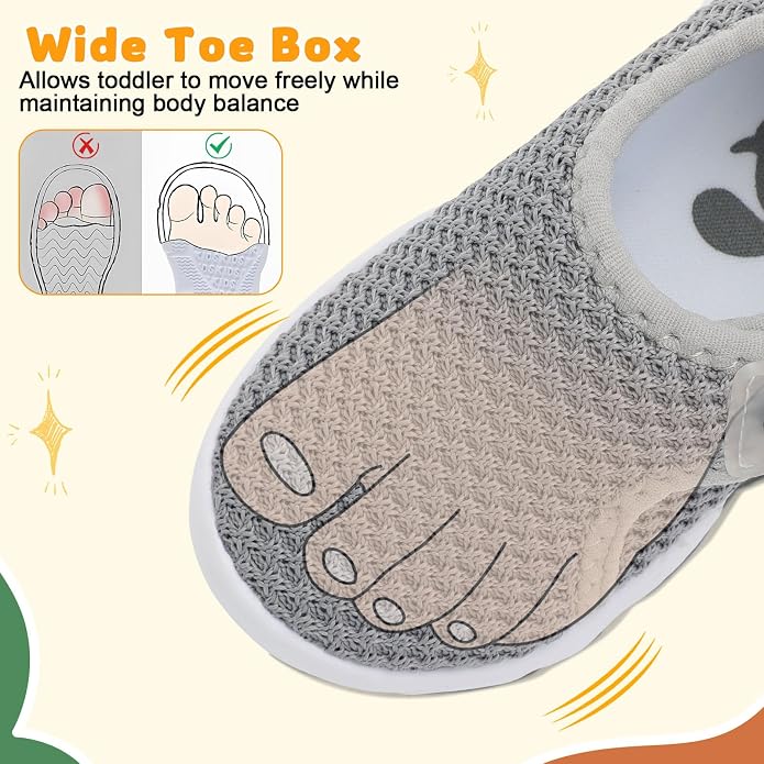 FEETCITY Baby Shoes Boys Girls First Walking Shoes Infant Sneakers Lightweight - Image 3