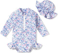Aalizzwell Baby Girls Long Sleeve One Piece Swimsuit by Aalizzwell