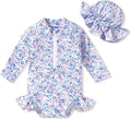Aalizzwell Baby Girls Long Sleeve One Piece Swimsuit by Aalizzwell