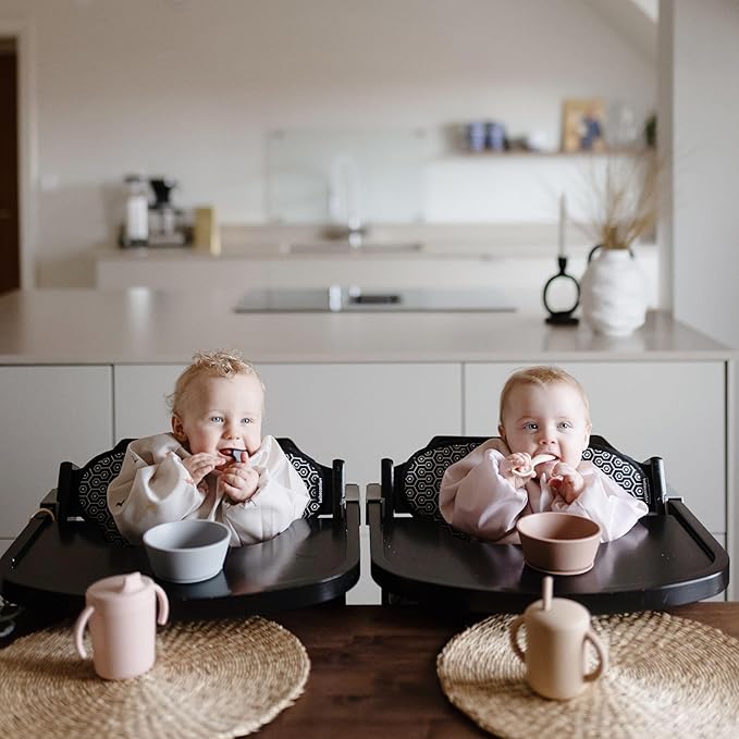 mushie Long Sleeve Baby Bib | Water Resistant Adjustable Fit - Image 5