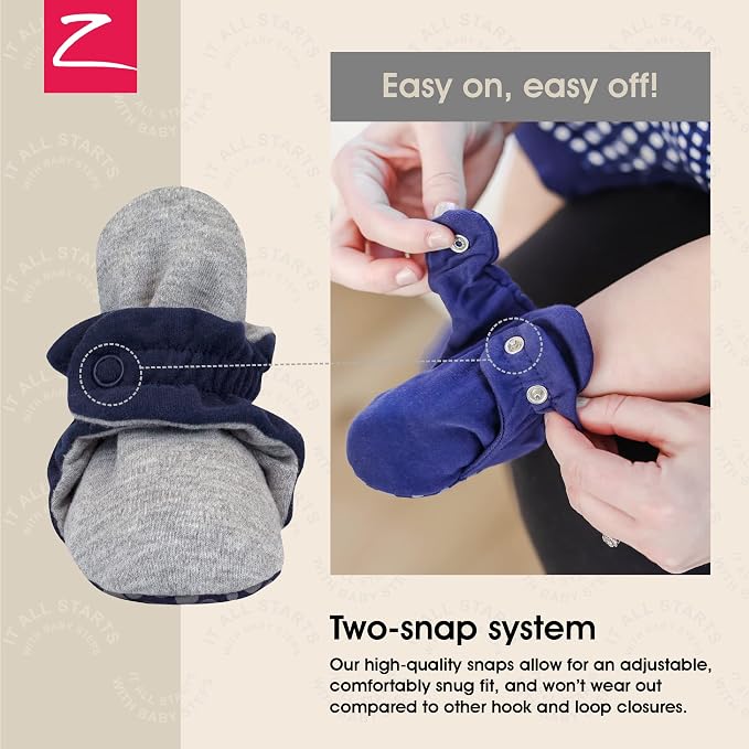 Zutano Organic Baby Booties Newborn Infant, Lost Baby Socks Solution, 18-24 - Image 3