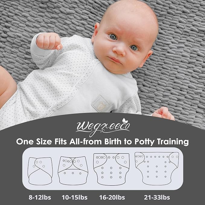 wegreeco Cloth Diapers 5 Pack - Image 2