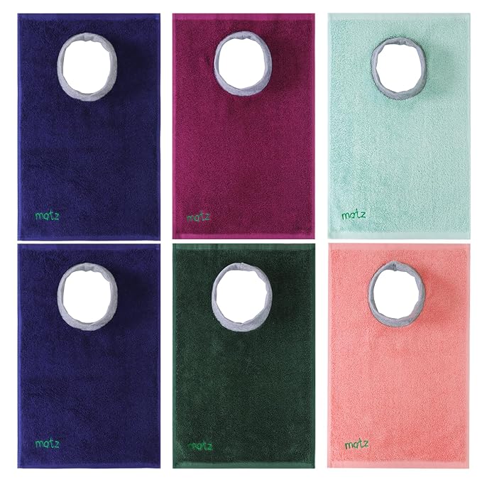 Matz Mini Terry Towel Slip On Baby Bibs | Full Coverage | Ultra Absorbent 100% by MATZProductsLLC