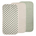 mushie Waterproof Changing Pad Liners | 100% Organic Cotton | Set of 3 by mushie