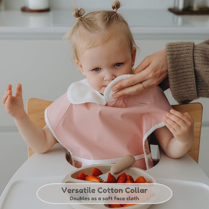 6-Layer Waterproof Baby Bib, Reversible, Adjustable, Stain Oil Resistant - Image 3
