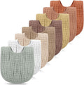 Frienda 8 Pcs Muslin Baby Bibs Cotton Bandana Drool Bibs Bulk by Frienda
