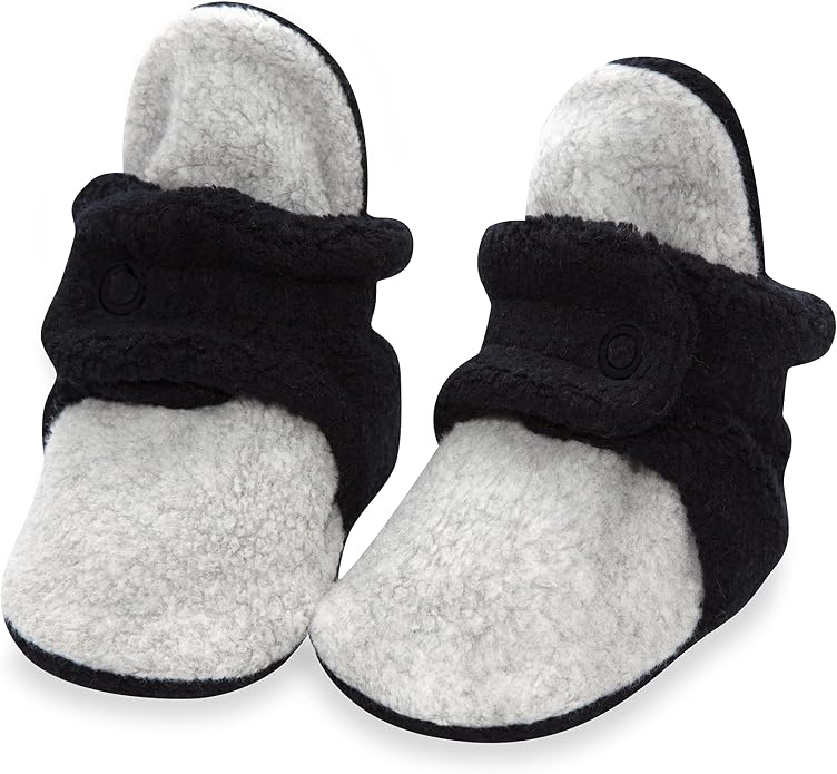 Zutano Unisex Fleece Baby Booties, Two Snap Closure, Newborn to 24 Months by Zutano