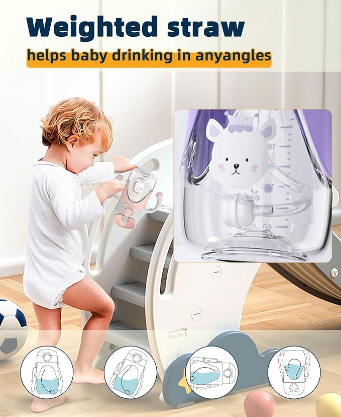 Bunnytoo Baby Sippy Cup with Weighted Straw - Image 7