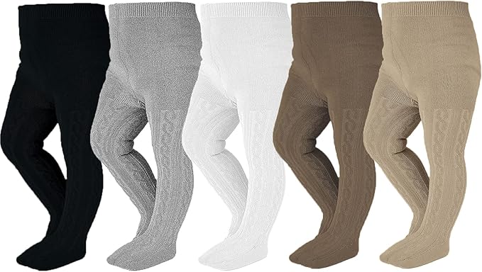 EPEIUS Baby Girl Tights Thick Cable Knit Leggings Stockings Cotton Pantyhose by EPEIUS