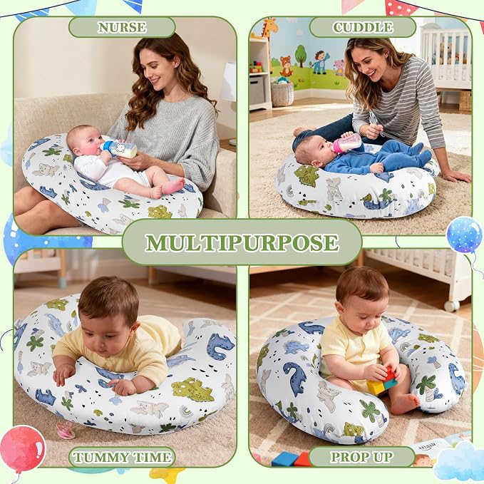 Nursing Pillow for Breastfeeding and Bottle Feeding, Ergonomic Design for Tummy - Image 5