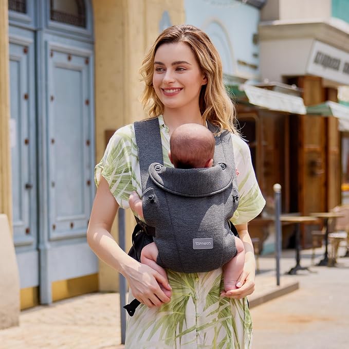 Newborn Carrier, Soft and Lightweight Baby Carrier Wrap | Ergonomic, Adjustable - Image 8