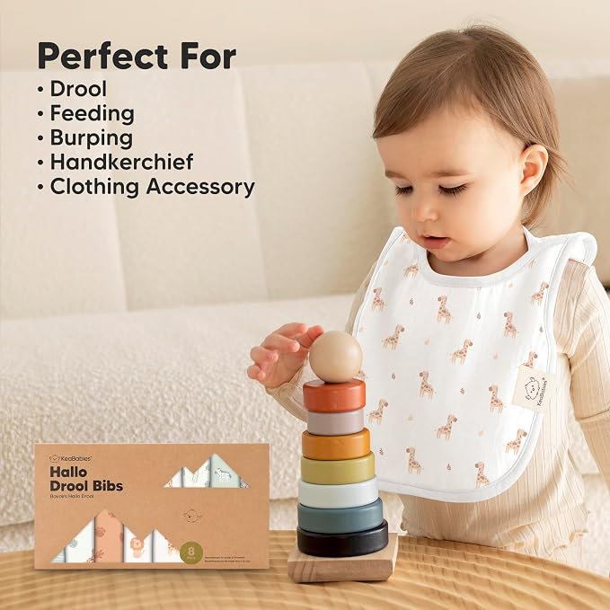8-Pack Baby Bibs for Boys, Girls - Image 8