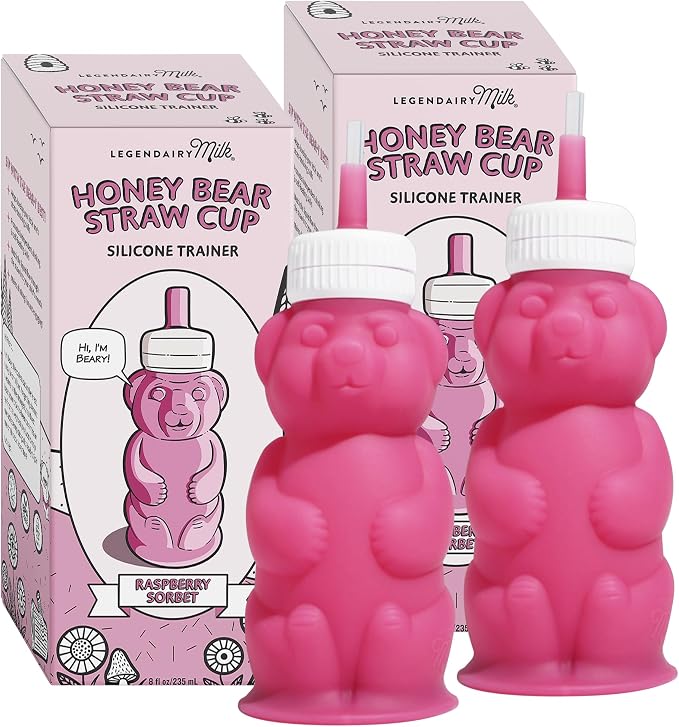 Legendairy Milk Honey Bear Straw Cup Silicone by LegendairyMilk