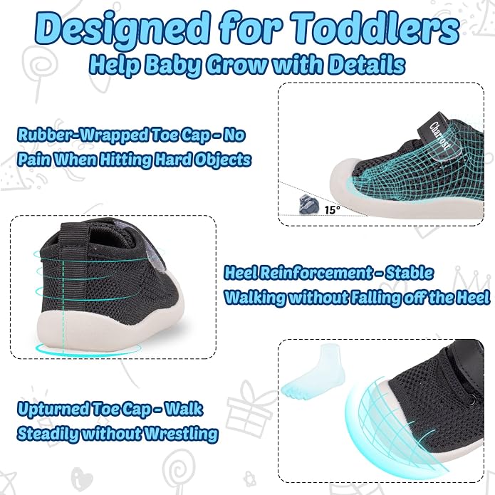 Baby First-Walking Shoes 1-4 Years Kid Shoes Trainers Toddler Infant Boys Girls - Image 4