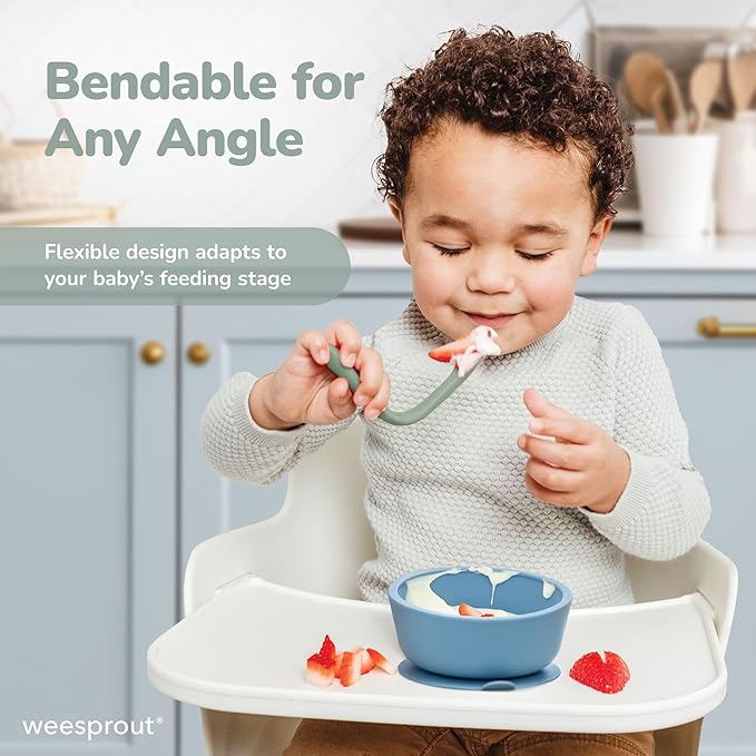 WeeSprout Silicone Baby Spoons - Image 5