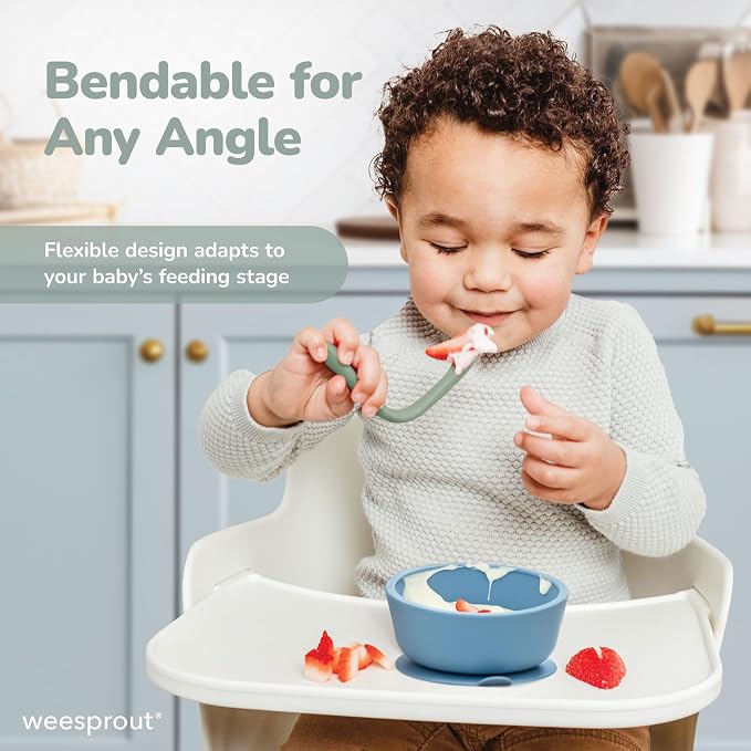 WeeSprout Silicone Baby Spoons - Image 5