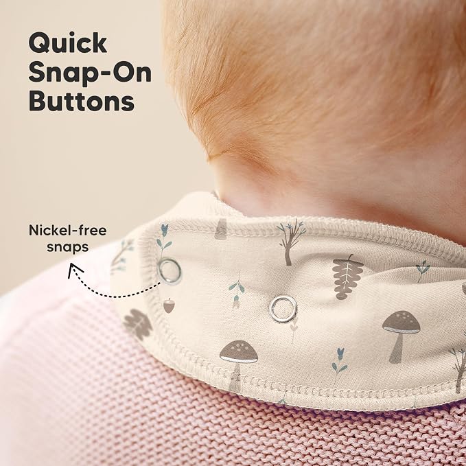 8-Pack Organic Baby Bandana Bibs - Image 8