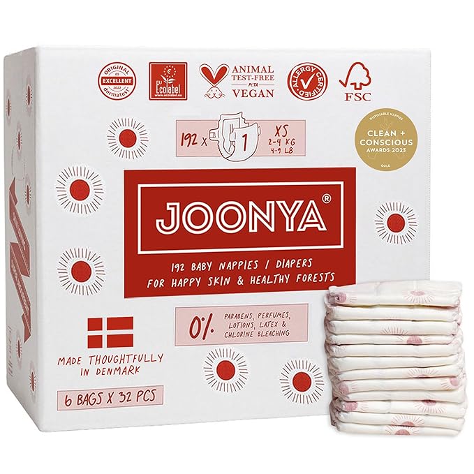 Joonya Baby Diapers, Size 1 XS by Joonya