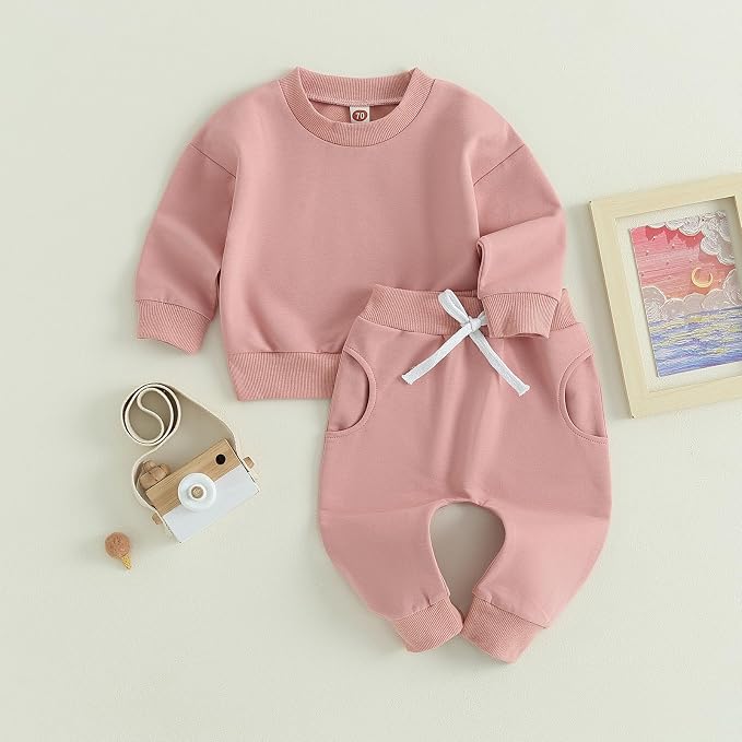 Tiaham Baby Boy Clothes Girl Outfits Fashion Sweatshirt Sweat Pant Kids Toddler - Image 8