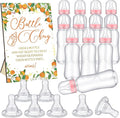 TrelaCo Little Cutie Cool Baby Shower Games Bottle Chug Sign Wooden Orange by TrelaCo