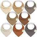 8-Pack Organic Baby Bandana Bibs by KeaBabies