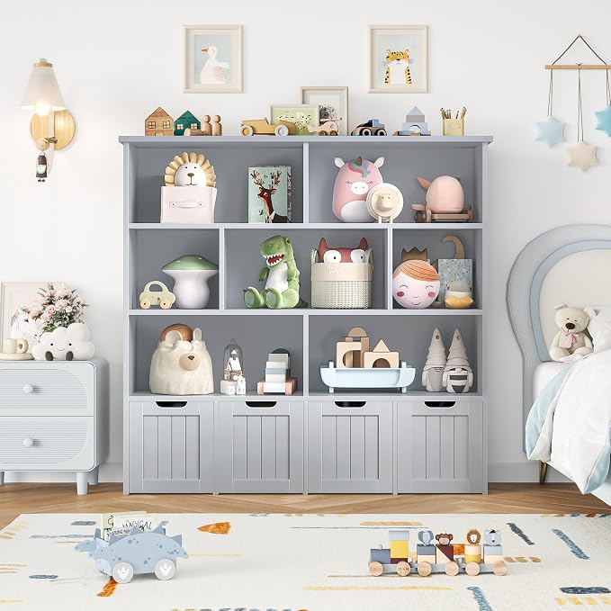 FINETONES Toy Storage Organizer, Kids Bookshelf - Image 3