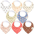 8-Pack Organic Baby Bandana Bibs by KeaBabies