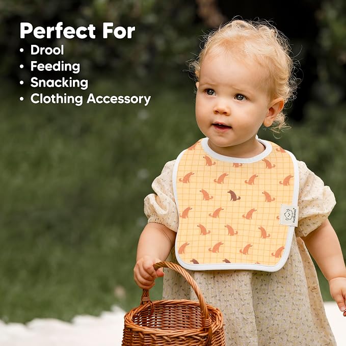 KeaBabies 8-Pack Organic Baby Bibs - Image 8