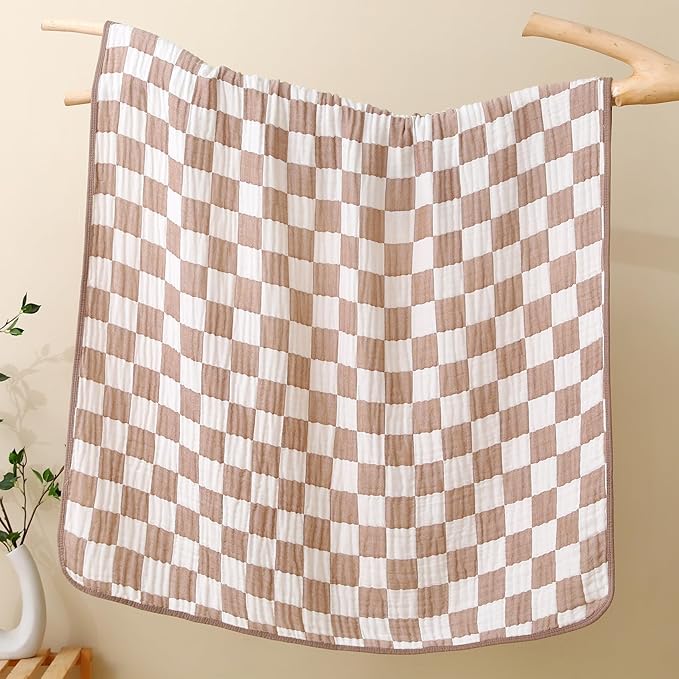 Ultra Soft Muslin Baby Blanket, A Versatile Swaddle and Bed Blanket - Image 5