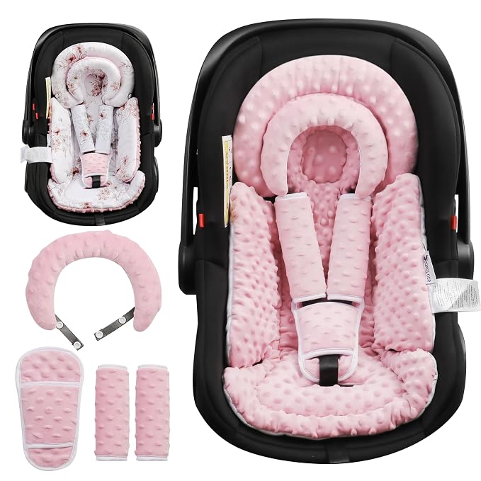 Infant Car Seat Insert with Removable Cushion by BOMOLOUR