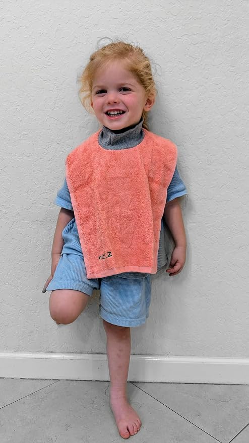 Matz Mini Terry Towel Slip On Baby Bibs | Full Coverage | Ultra Absorbent 100% - Image 9