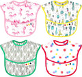 Accmor Baby Bibs, Waterproof Baby Toddler Bibs, Apron Smock Bib by Accmor