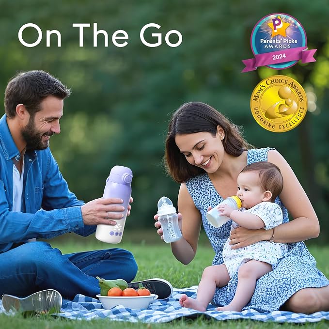 Portable Bottle Warmer for Travel, Dual Heating Modes Baby Milk Warmer On The - Image 2
