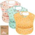3-Pack Waterproof Baby Bibs for Eating by KeaBabies