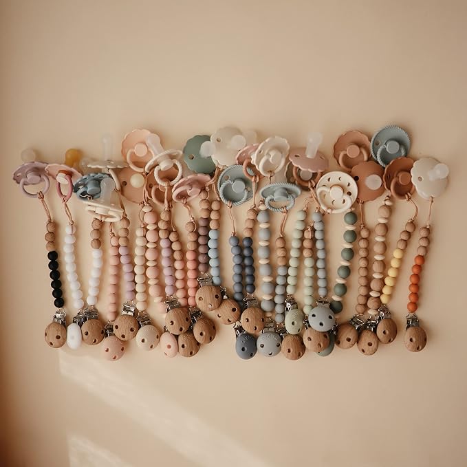 mushie 100% Silicone Baby Pacifier Clip BPA Free | Eva - Image 7