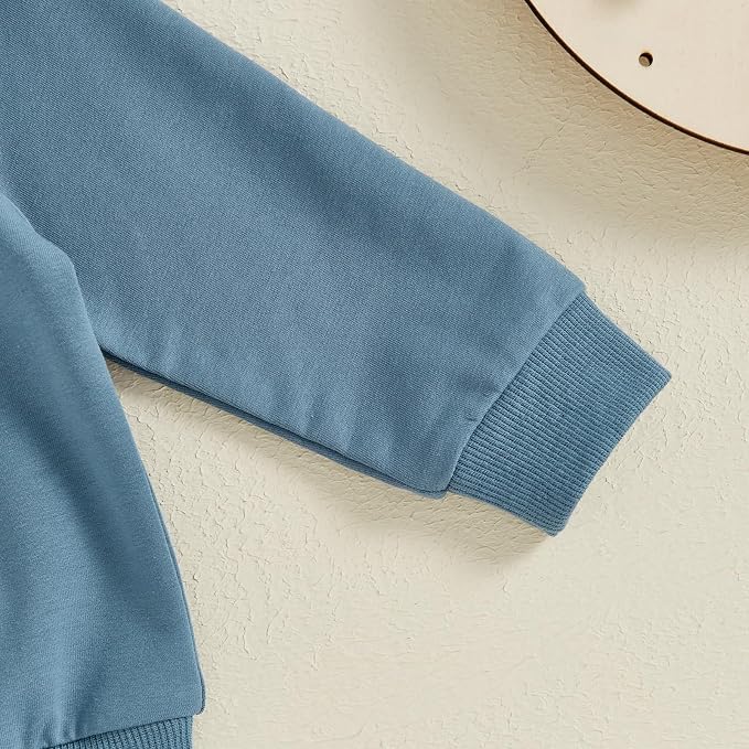 Toddler Baby Boy Fall Winter Outfit Long Sleeve Letter Print Sweatshirts and - Image 6