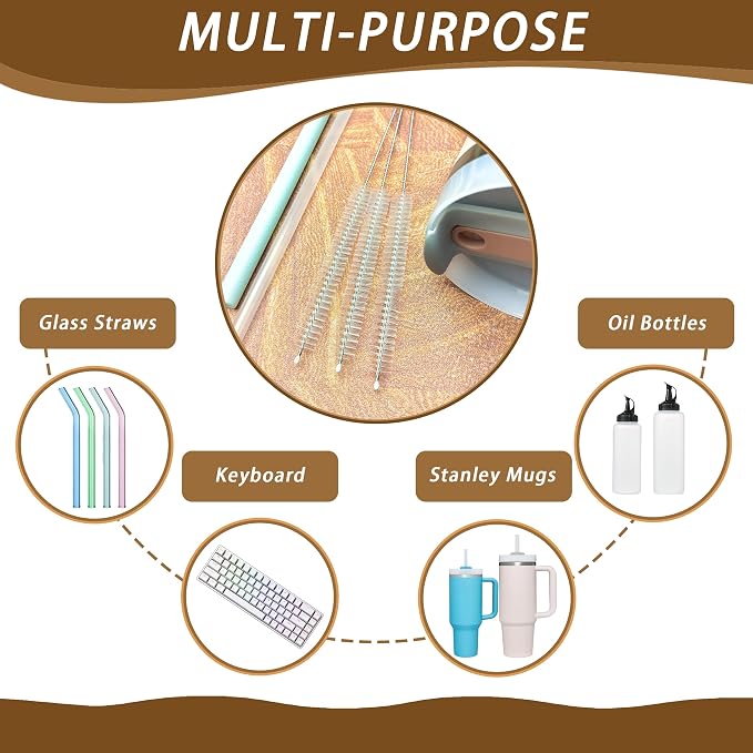 Straw Cleaner for Baby Bottles, Stanley Straw Cleaner Brush for 20/30/40oz - Image 6