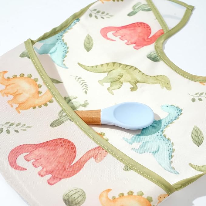 3-Pack Waterproof Baby Bibs for Eating - Image 8