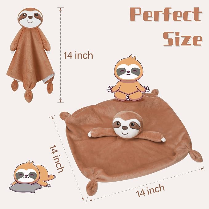Pro Goleem Sloth Security Blanket Soft Loveys - Image 5